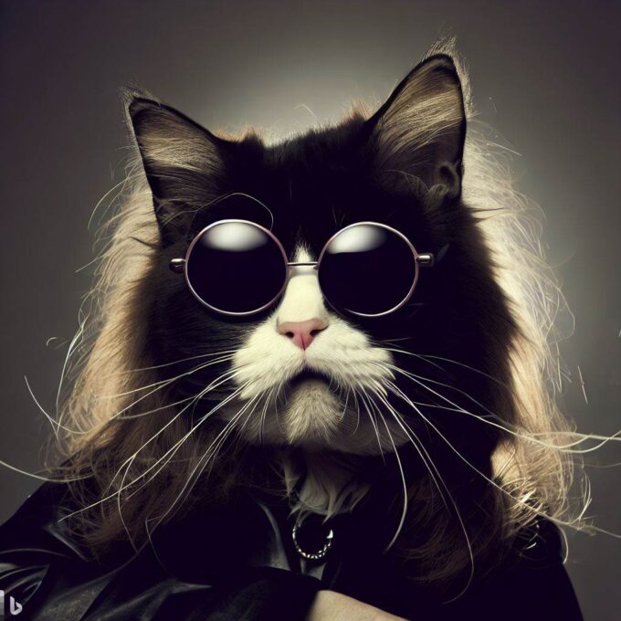 Ozzy Osbourne som en katt.